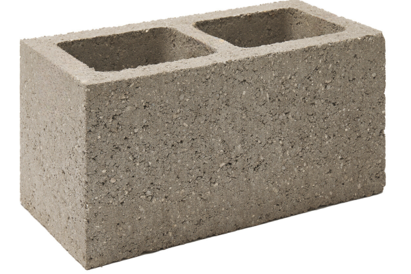 Side view of a Lignacrete Hollow Concrete Block.