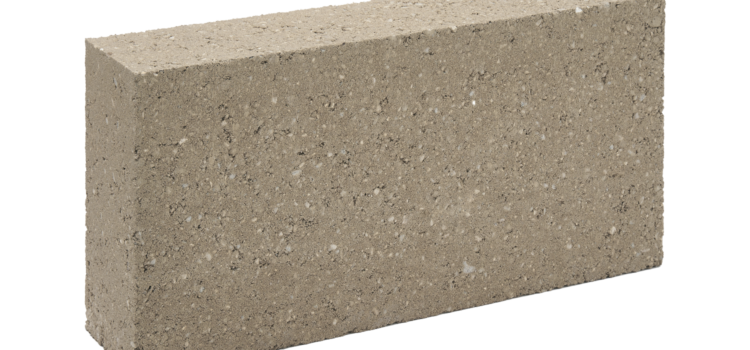 Side view of a Ligncrete Standard Block.